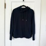 Free People  | Double Overtime Fleece Sweatshirt Hoodie in Black‎ Photo 3
