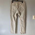 Old Navy Boyfriend Mid Rise Button Front Denim Jeans Size 6 Stretch Tan Beige Photo 1