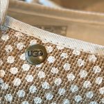 UGG  Indah Polka Dot Burlap Slip-On Flats Size 7 Photo 2