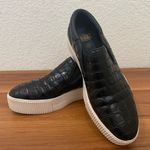 Ash Karma Black Python Leather Slip On Platform Sneakers Size 37 Photo 3