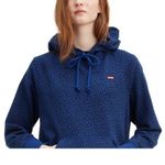 Levi's Levi’s Blue Leopard Print Hoodie Sweatshirt Photo 5