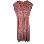 Madewell  Piazza Floral Button-Front Midi Dress Viscose Sleeveless Women’s Size S Photo 1