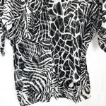 Loveappella Loveapella Dolman Wide Sleeve Women's Animal Print Top Size M Photo 7