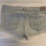 American Eagle Women's Distressed Denim Shorts Lace Trim Size 10 Photo 5
