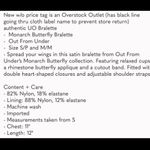 Urban Outfitters UO Monarch Butterfly Pink Bra - Size Small Photo 5