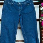 Eddie Bauer  Women's Curvy Fit Trouser Leg Dark‎ Bue Jeans size 10 Photo 6