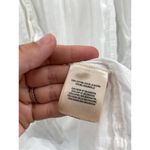 Anthropologie Feather Bone Lucille White Long High-Low Crochet Button Front Top Photo 6