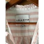 Lola River Pink / White striped Button Down Shirt 100% Cotton Women’s size XS Photo 4