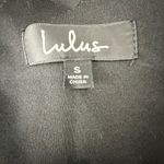 Lulus  Black Scalloped Long Sleeve Dress Photo 1