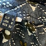 Massimo Dutti black printed top blouse Size small Photo 10