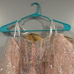 Sherri Hill 55017 Blush Pink Removable Sleeve Gown 0 NWT Photo 5