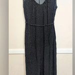 Old Navy  | Sleeveless Black & White Maxi V Neck Dress | Maternity Small Photo 0