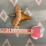 Wrapped Shark Tooth Necklace. Tan color and approximately 1” Tall. Photo 3