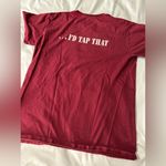 Hooker Brewery I’d Tap That Maroon Graphic Tee. Medium Crew Neck. Beer. Red Photo 1