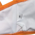 Women’s Orange Ruffle Bikini Swimwear Top Size Small NWOT Photo 3