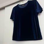 Impressions Velvety Blue Top Photo 2