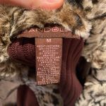 Bandolino Brown Vintage Faux Fur Trim Collar Jacket Photo 4