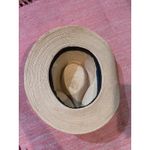 Straw‎ Fedora Leaf Leaves Hat Black Band Beach Sun Bohemian Western Accessory Tan Photo 3