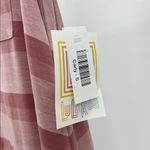 LuLaRoe Carly Pink Midi pink striped t-shirt Dress short sleeve casual comfort Photo 4