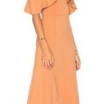 LPA Revolve Dress 161 Halter Midi Dress Ponte Knit Tan XS Photo 0
