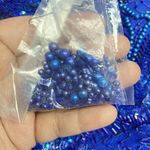 VTG Sassy Doll Bead Silk Dress Padded Shoulder Sequin Y2k Floral Cocktail Party Blue Photo 12