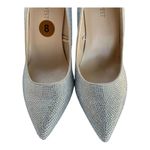 Nine West "Tatiah" Silver Embellished Glam Pointed Toe Pumps, Women's Size 8 NEW Photo 4