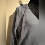 EUC Free People Movement Blue V Neck Hooded Cropped Pullover 2 pockets size XS Photo 1