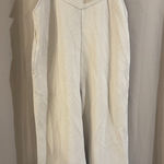 JODIFL  Cream Textured Fabric Wide Leg Romper Photo 0