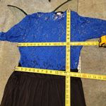 Boutique Sexy Diva Women Blue & Black Polyester Long Sleeve Long Maxi Dress M Size M Photo 9