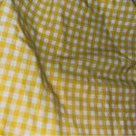 Amanda Uprichard  Gingham Plaid Off Shoulder Bell Sleeve Mini Shift Dress Photo 1