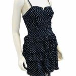 Blue & White Polka Dot Dress Size M Photo 3
