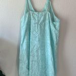 Cacique  sky blue sheer paisley Patterned slip night dress 14/16 Photo 2