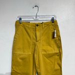 Gap  Mustard Yellow Girlfriend Chino Stretch Mid Rise Pants Sz 2 NWT Photo 2
