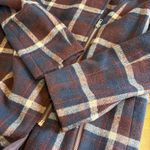 Cupcakes & Cashmere Plaid Window Pane Midi Wool Winter Holiday Blue Burgundy XS Photo 5