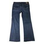 American Eagle  Stretch Artist Flare Jeans Low Rise Womens Size 8 Boho Festival Photo 3