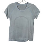 Lululemon Swiftly Tech Light Blue Lightweight Athletic Tee Top 6 Gym Athletic Photo 0