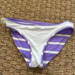 Aerie  small striped purple and white bikini bottom Photo 3
