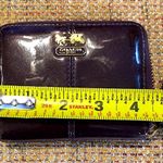 Coach Vintage  Purple Patent Leather Compact Zip Around Wallet RARE Photo 6