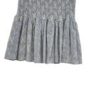 We're All Pretty Girls W.A.P.G‎ Mini Skirt Smocked Eyelet Floral Blue Size Small Photo 2