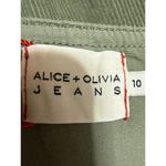 Alice + Olivia NEW Renita Green Corduroy Sleeveless Zip Up Overall Mini Dress 10 Photo 5