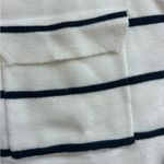 T Tahari cozy Snow Globe/Indigo Striped Buttoned Down cardigan Sweater Med NWT Photo 5