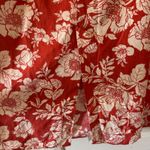 Old Navy sz XXL Womens Linen Red Floral Print Stretchy Pull On Maxi Dress Beach Photo 6