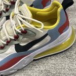 Nike  Air Max 270 React Shoes Womens 8 White Blue Red Athletic Trainers Sneakers Photo 1