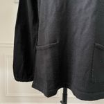 Vintage 70s Corliss Split Neck Tunic Sweater Black M L Size M Photo 2