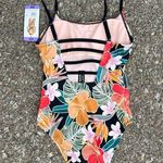 Hurley  Caribbean Dreamin Black Tropical One Piece Swimsuit NWT XS Style 1603047 Photo 3