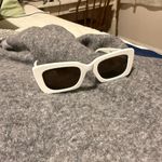 illesteva  White Rectangular Sunglasses Photo 1