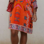 Diane Von Furstenberg Dvf silk boho mod colorful fall tunic dress casual formal y2k 
$309 small rare Photo 0