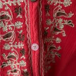 JM Collection JM‎ Collection Blouse pheasant embroidery. Button up front. Size 8 Photo 3