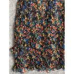 La Maison Talulah Floral Print Pleats Ruffle Chiffon Tiered Mini Dress Flirty XL Black Photo 14