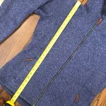 Columbia  Navy Blue Knit Full Zip Fleece Lined Hoodie Zip Pockets Sz Large Photo 6